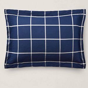 *Ralph Lauren Home Equestrian Windowpane Sham - Navy Standard Sham